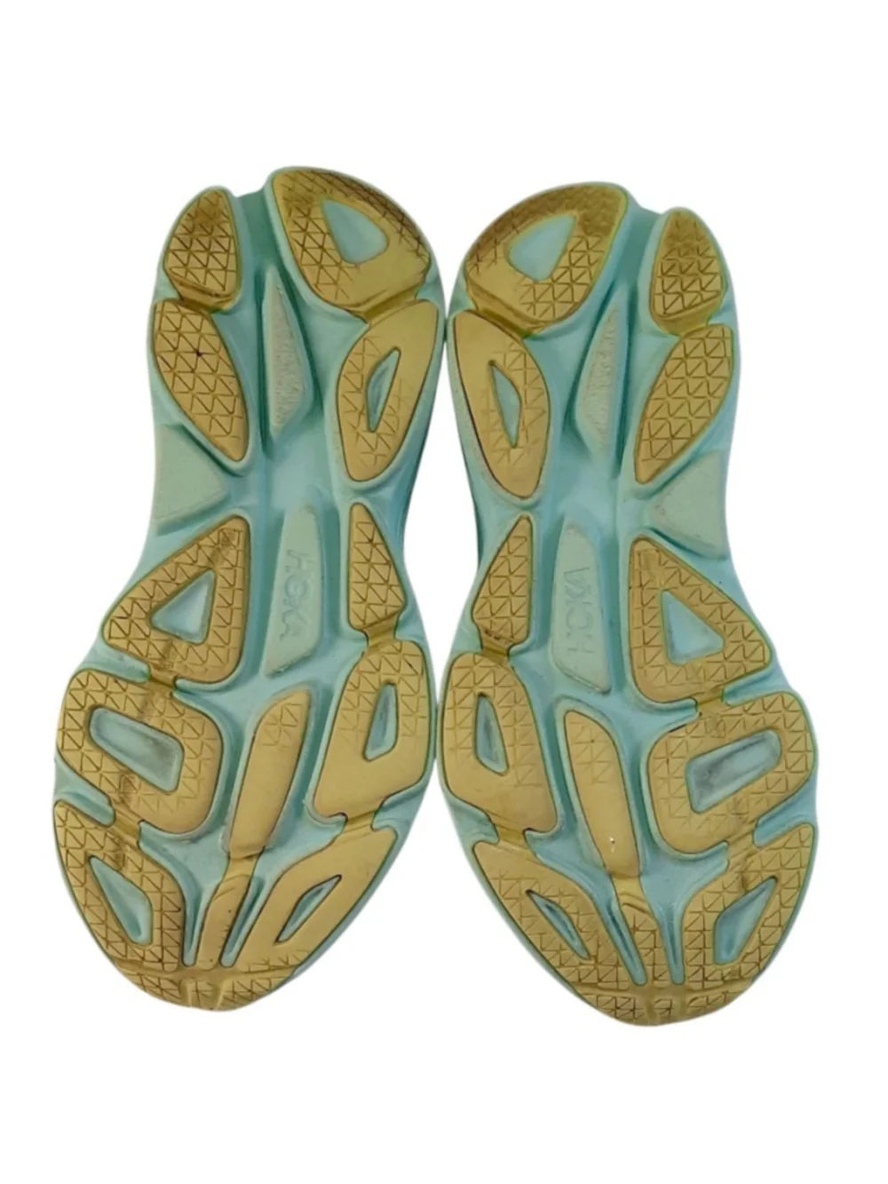 Hoka One One Bondi 8 Running Shoe Blanc De Blanc Sunlit Ocean Women’s Sz 10.5 B